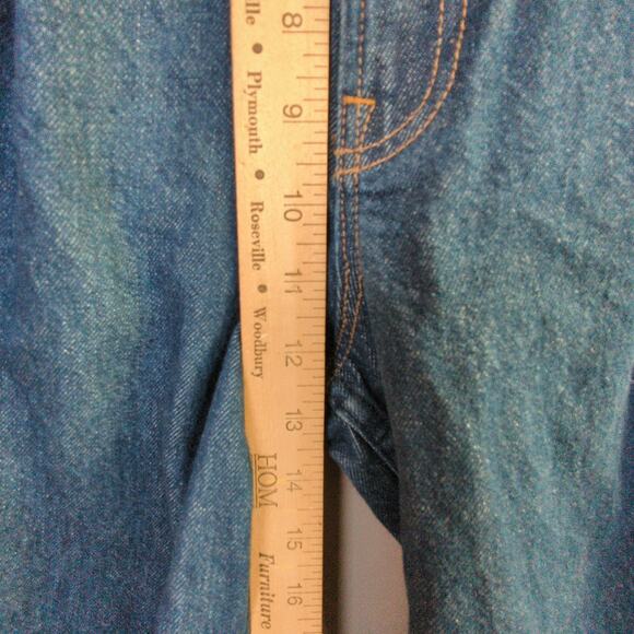 Mother Snacks Jeans Womens 29 Blue Pleated Push Pop Nerdy Cold Brew High Rise - Picture 7 of 11